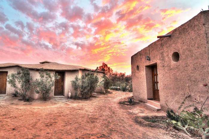 Coucher de soleil à Ksar Sania - Merzouga